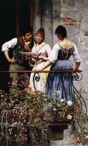 Sur le balcon, 1889