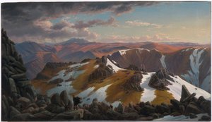 Vue nord-est depuis le sommet nord du mont Kosciusko - Eugen von Guerard