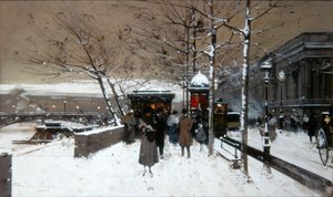 Quai de Seine - Eugene Galien Laloue