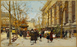 Promenade fleurie - Eugene Galien Laloue