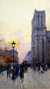 Notre-Dame de Paris - Eugene Galien Laloue