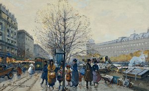 Quai Malaquais, Paris - Eugene Galien Laloue