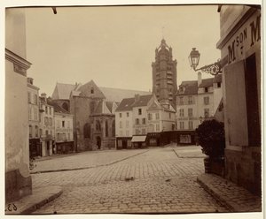 Pontoise, place du Grand Martroy - Eugène Atget
