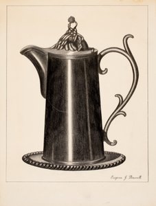 Aiguière en étain - Eugene Barrell