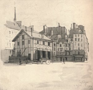 Vieilles maisons au Quai des Orfèvres, 1915