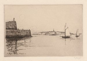 Saint-Malo vu de Dinard - Eugene Bejot