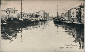 Le canal Saint-Martin - Eugene Bejot