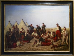 Le jeu de loterie au camp de Chalons
