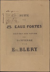 8 eaux-fortes gravées sur nature - Eugene Bléry