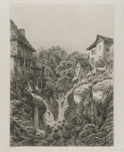 Le moulin et la cascade de Grésy près d