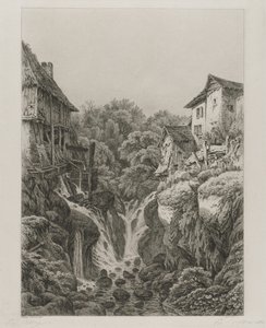 Le moulin et la cascade de Grésy près d