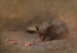 Chat Mangeant - Eugène Carrière
