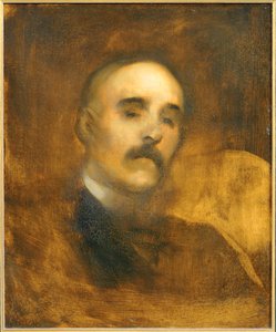 Portrait de Georges Clemenceau ... (peinture sur toile) - Eugène Carrière