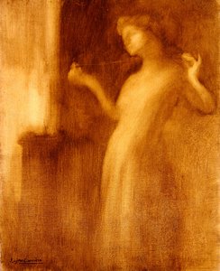 La vieille fille, ou Le collier cassé - Eugène Carrière
