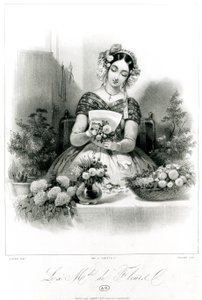 La Vendeuse de Fleurs, vers 1840 - Eugene Charles Francois Guerard