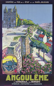 Affiche publicitaire pour Angoulême