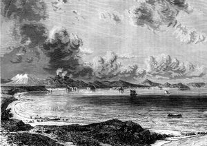 Lac Taupo, Île du Nord, Nouvelle-Zélande, 1886 - Eugene Ciceri
