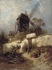 Le Moulin de la Galette à Montmartre - Eugene Ciceri