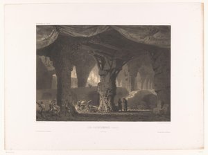 Décor de théâtre avec catacombes - Eugene Ciceri