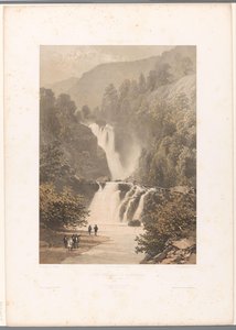 Promeneurs avec vue sur la cascade de Reichenbach