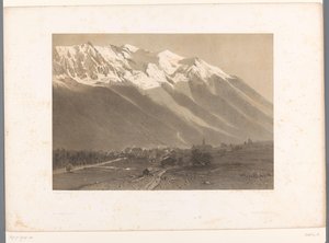 Vue de Chamonix au pied du Mont Blanc - Eugene Ciceri