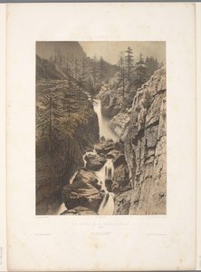 Zicht op de Bérard-waterval - Eugene Ciceri