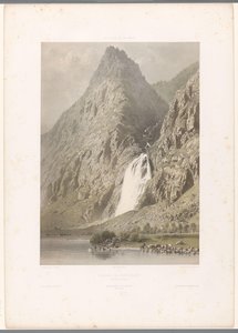 Vue de la cascade de Pissevache (La Suisse et la Savoie) - Eugene Ciceri