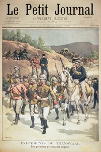 Événements au Transvaal : les premiers prisonniers anglais, couverture de Le Petit Journal, 29 octobre 1899 - Eugene Damblans