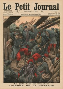 Fête joyeuse dans les tranchées, Heure de la chanson, illustration de couverture de 