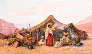 Camp de nomades dans le sud de l
