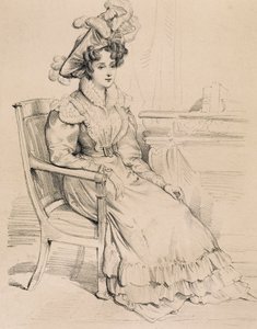 Portrait de Harriet Smithson, actrice irlandaise et première épouse du compositeur français Hector Berlioz