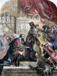 Réception de Colomb par Ferdinand et Isabelle, Barcelone, XVe siècle, XIXe siècle