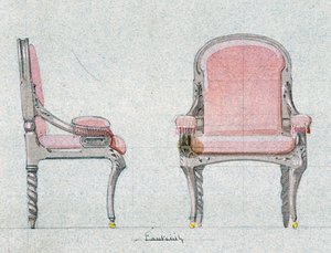 Fauteuil pour la salle dorée, Château d