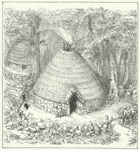 Hutte pelasgienne ancienne - Eugene Emmanuel after Viollet le Duc