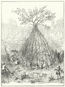 Habitation humaine précoce - Eugene Emmanuel after Viollet le Duc