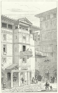 Rue dans la Rome antique - Eugene Emmanuel after Viollet le Duc