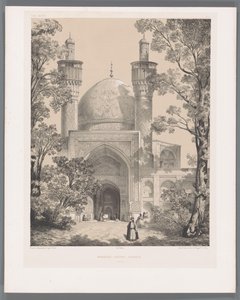 École Chahar Bagh à Ispahan - Eugene Flandin
