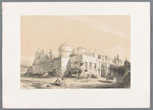Vue de Kangavar - Eugene Flandin