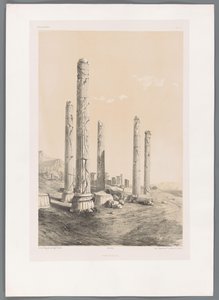 Ruines de Persépolis (Persépolis, Paysages persans, Perse moderne) - Eugene Flandin