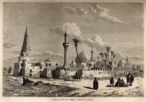 La tombe du cheikh Omar, à Bagdad, dessin d