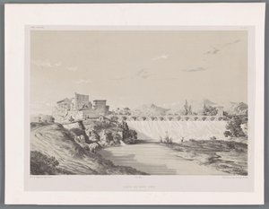 Cascade de Band Amir sur la plaine de Persépolis - Eugene Flandin