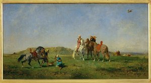Chasse au faucon en Algérie - Hunting with falcons in ... - Eugène Fromentin