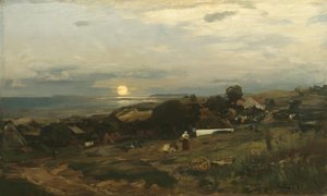 Coucher de soleil - Eugene Gustav Dücker