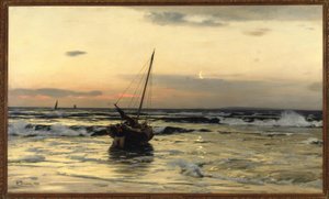 Coucher de soleil sur la mer