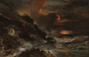 Tempête au large de la côte normande - Eugene Isabey