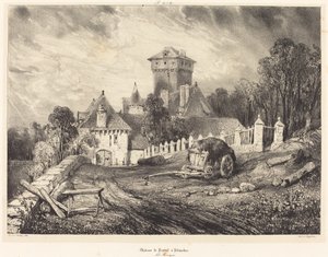 Château de Pesteil à Polminhac - Eugene Isabey
