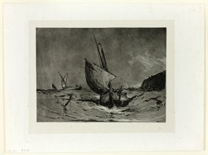 Bateau de pêche en coup de vent - Eugene Isabey