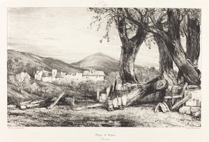 Gorge de Royat, Auvergne - Eugene Isabey