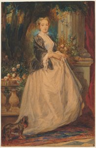 Portrait de Madame Thomas (née Camille Boucher) - Eugene Isabey