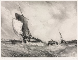 Six marines : Retour au port - Eugene Isabey